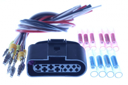 Electrica - Stecher, numar pini: 10, potrivit AUDI; SEAT; SKODA; VW