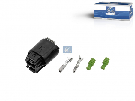 Electrica - Stecher (numar pini: 2, forma mufa: dreptunghiular, conector mama,cablu) potrivit MERCEDES ACTROS MP4 / MP5, SPRINTER 3,5-T (B907, B910), SPRINTER 3-T (B907), SPRINTER 3-T (B910) 07.11-