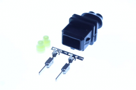 Electrica - Stecher, numar pini: 2 potrivit AUDI 100 C3, 80 B3, 90 B3, A4 B5, COUPE B3; VW CALIFORNIA T4 CAMPER, GOLF II, JETTA II, PASSAT B5, POLO, POLO CLASSIC, POLO II, TRANSPORTER T4 10.81-