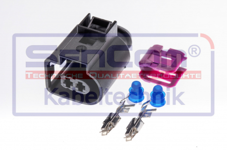 Electrica - Stecher, numar pini: 2 potrivit AUDI A1, A2, A3, A4 ALLROAD B8, A4 ALLROAD B9, A4 B5, A4 B6, A4 B7, A4 B8, A4 B9, A5, A6 ALLROAD C6, A6 ALLROAD C7, A6 C5, A6 C6, A6 C7, A6 C8, A7 dupa 1994