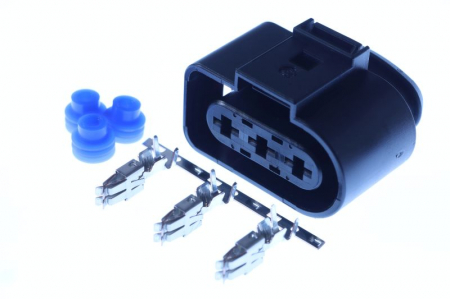 Electrica - Stecher, numar pini: 3, kit reparatie, potrivit AUDI; SEAT; SKODA; VW