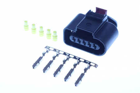 Electrica - Stecher, numar pini: 5, kit reparatie, potrivit AUDI; SEAT; SKODA; VW