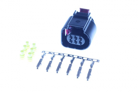 Electrica - Stecher, numar pini: 6, kit reparatie, potrivit AUDI; SEAT; SKODA; VW