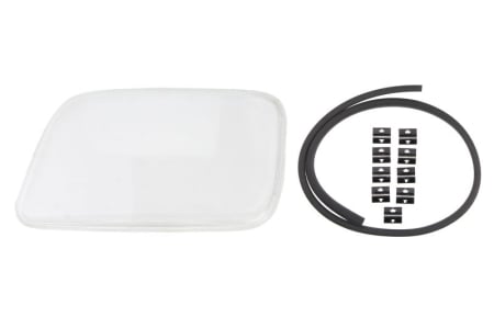 Sticla far Stanga (cu garnituri, cu garnitura si agrafe) potrivit MERCEDES ACTROS MP2 / MP3 10.02-