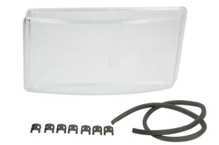 Sticla far Stanga (cu garnituri, cu garnitura si agrafe) potrivit SCANIA 4 05.95-04.08