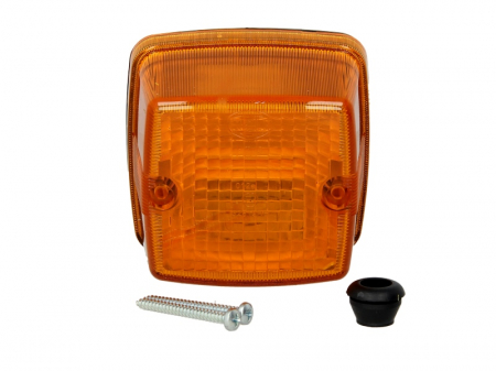 Elemente optice - Sticla lampa semnalizare universala (culoare sticla: portocaliu)