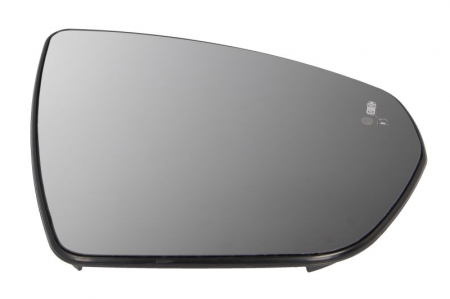 Sticla oglinda dreapta (convex, cu încălzire, asistent pentru schimbarea benzii) potrivit CITROEN C5 AIRCROSS; OPEL GRANDLAND X; PEUGEOT 3008 P84, 3008 P84 FL, 5008 T87, 5008 T87 FL 05.16- [0]