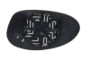 Sticla oglinda exterioara dreapta convex, incalzita BMW Seria 1 E81 intre 2006-2012 [2]