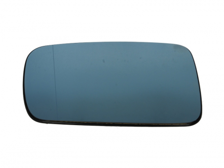 Oglinzi auto - Sticla oglinda exterioara stanga potrivit BMW 7 E65, E66, E67 dupa 2001 - asferica, incalzita, albastru