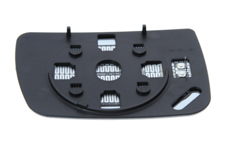 Sticla oglinda exterioara stanga asferica, incalzita, albastru BMW X5 E53 dupa 2001 [1]