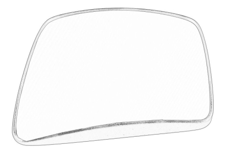 Oglinzi auto - Sticla oglinda laterala Dreapta potrivita SCANIA G II, L, P II, R II, S dupa 2016 (218, 7 x196, 2mm, incalzita, 24V)
