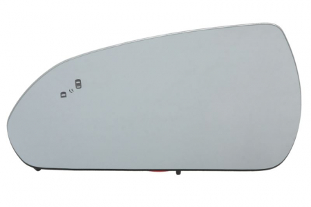 Caroserie - Sticla oglinda laterala Stanga (convexa, incalzita, crom) potrivit HYUNDAI I30 11.16-