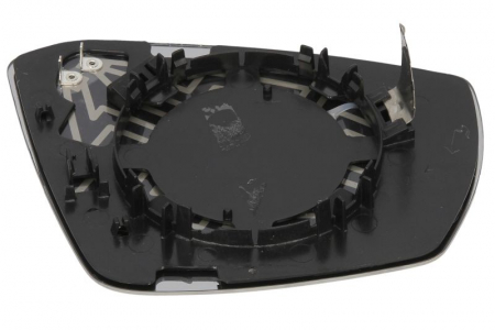 Sticla oglinda laterala Stanga convexa, incalzita, crom potrivit SKODA OCTAVIA III; VW T-ROC dupa 2012 [1]