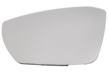 Caroserie - Sticla oglinda laterala Stanga convexa, incalzita, crom potrivit SKODA OCTAVIA III; VW T-ROC dupa 2012