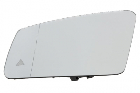 Caroserie - Sticla oglinda stanga asferic, incalzita, crom MERCEDES Clasa A W176, B W246, W242, C T-MODEL S204, C W204, CLA C117, CLS C218, CLS SHOOTING BRAKE X218, E A207, E C207, E W212 dupa 2013