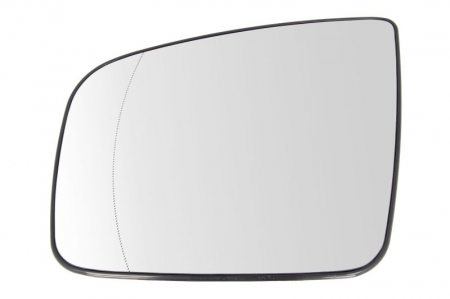 Oglinzi auto - Sticla oglinda stanga potrivit MERCEDES VIANO 2010-2014 - asferic, incalzita, crom