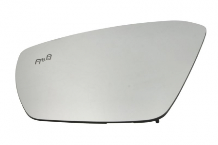 Caroserie - Sticla oglinda stanga (convex, cu incalzire, asistent schimbare banda) potrivit SKODA OCTAVIA III 06.16-11.19