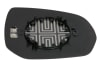 Sticla oglinda stanga potrivit CITROEN C3 PICASSO, C4 GRAND PICASSO I, C4 PICASSO I; PEUGEOT 3008, 5008 dupa 2009 - incalzita, crom [2]