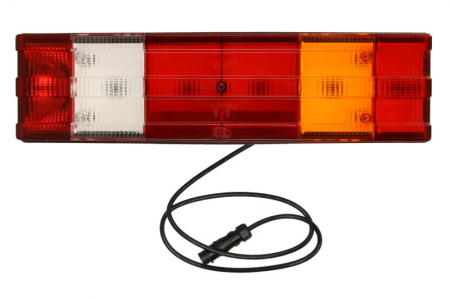 Iluminat auto - Stop dreapta (24V, cu semnalizare, cu proiector ceață, lumină de marșarier, cu lumina stop, lumini parcare, lungime furtun: 1,2m, cu dop) potrivit MERCEDES MK, SK 07.87-09.96