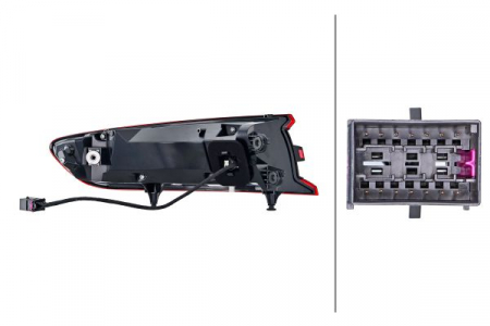 Stop lampa spate dreapta (exterior, LED) potrivit PORSCHE MACAN 95B 02.14-06.18 [1]