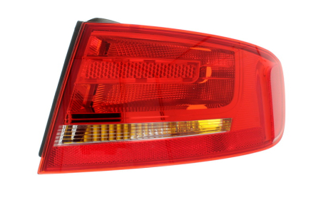 Stopuri - Stop lampa spate Dreapta exterior, P21W, culoare semnalizator alb, culoare sticla rosu potrivit AUDI A4 B8 Sedan 2011-2016