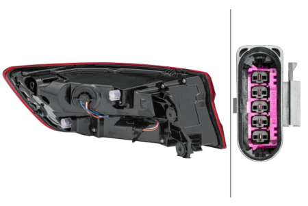 Stop lampa spate Dreapta (extern, LED) potrivit AUDI A4 ALLROAD B9, A4 B9 1.4-3.0DH 05.15- [1]