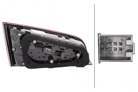 Stop lampa spate dreapta interior LED, semnalizator dinamicAUDI A3 8V dupa 2016 [1]