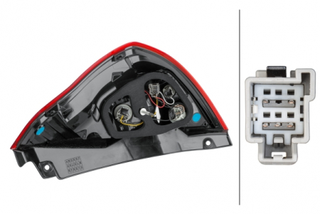 Stop lampa spate Stanga potrivit FORD FIESTA V, FIESTA VI 1.0-1.6D dupa 2003 (P21W/W16W, fara becuri) [1]