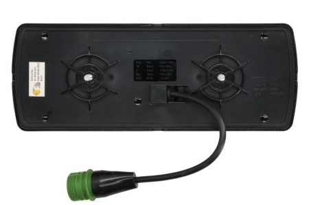 Stop spate dreapta ECOFAB (LED, 10/12/24/30V, cu intermitent, cu far de ceață, lumina de marșarier, cu stop, lumină de parcare, reflector, lungime cablu: 0,3m, fixare orizontala/fixare verticala, cone [1]