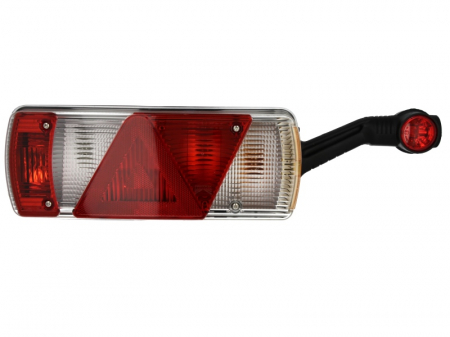 Piese Auto - Stop spate dreapta ECOPOINT II (24V, reflector triunghiular, cu lampă cu braț prelungitor, conector: 2 x ASS2 2PIN/ASS 7.1 7PIN) potrivit KOGEL