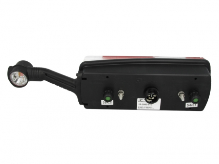 Stop spate dreapta ECOPOINT II (24V, reflector triunghiular, cu lampă cu braț prelungitor, conector: 2 x ASS2 2PIN/ASS 7.1 7PIN) potrivit KOGEL [1]