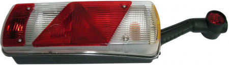 Stop spate dreapta ECOPOINT II (24V, reflector triunghiular, cu lampă cu braț prelungitor, conector: 2 x ASS2 2PIN/ASS 7.1 7PIN) potrivit KOGEL [2]