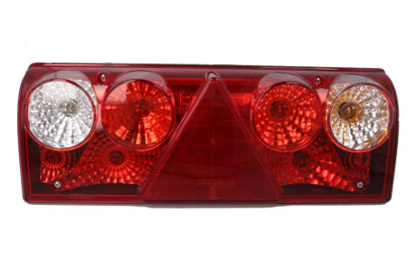 Iluminat auto - Stop spate dreapta EUROPOINT II (24V, reflector triunghiular, conector: 4x SuperSeal 2PIN/AMP 7PIN Bayonet) potrivit SCHMITZ