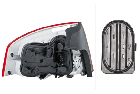 Stop spate Dreapta (extern, P21W) potrivit AUDI A4 B6, A4 B7 04.02-03.09 [3]