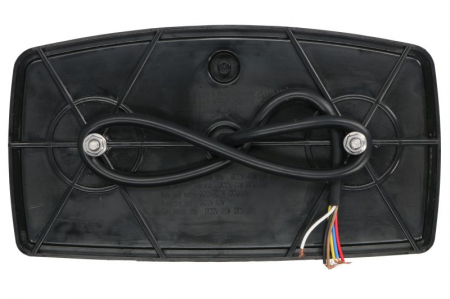 Stop spate dreapta (LED, 10/30V, cu intermitent, cu far de ceață, lumina de marșarier, cu stop, lumină de parcare, reflector triunghiular, lungime cablu: 0,5m) potrivit SCANIA [1]