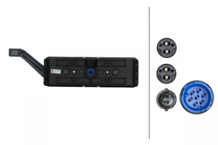 Stop spate dreapta (LED, 24V, cu intermitent, cu far de ceață, lumina de marșarier, cu stop, lumină de parcare, reflector triunghiular, cu lampă cu braț prelungitor) [1]