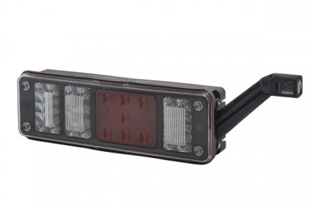 Iluminat auto - Stop spate dreapta (LED, 24V, cu intermitent, cu far de ceață, lumina de marșarier, cu stop, lumină de parcare, reflector triunghiular, cu lampă cu braț prelungitor)