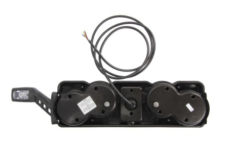 Stop spate dreapta (LED, 24V, cu lumina de ceata, lumina de marșarier, cu stop, lumina de parcare, reflector triunghiular, cu lampă cu braț prelungitor, lungime cablu: 0,2m) [1]
