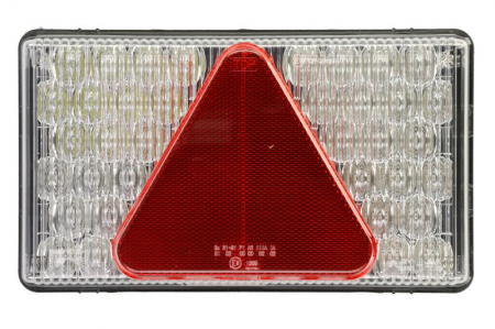 Stop spate dreapta MULTI LED (LED, 12V, cu intermitent, lumina de marșarier, cu stop, lumina de parcare, reflector triunghiular, conector: ASS2 7PIN) [0]