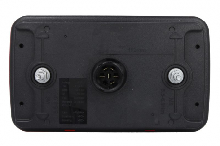 Stop spate dreapta MULTILED III (LED, 12/24V, cu intermitent, cu far de ceata, marsarier, cu stop, lumina de parcare, reflector triunghiular, conector: ASS2 7PIN) potrivit ADR [1]