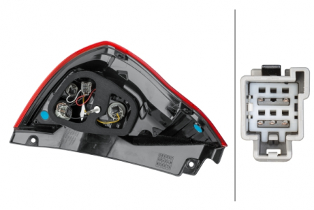 Stop spate Dreapta potrivit FORD FIESTA V, FIESTA VI 2003-2017 (P21W/W16W, fara becuri) [3]