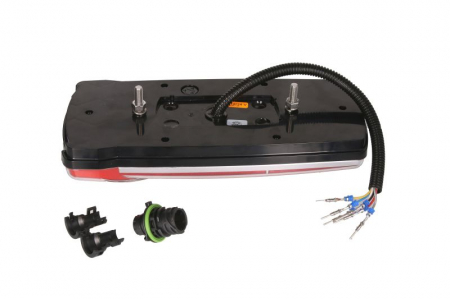 Stop spate stanga CARMEN (LED, 12/24V, cu intermitent, cu far ceață, lumina de marșarier, cu stop, lumină de parcare, reflector, conector: EURO AMP 7PIN, alb ) [1]