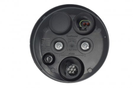 Stop spate stanga/dreapta ECOrotund (LED, 12/24V, cu intermitent, cu stop, lumina de parcare, fara proiector, surub, conector: 2x SuperSeal 2PIN/AMP 7PIN) [1]