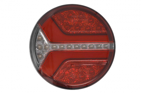 Iluminat auto - Stop spate stanga/dreapta ECOrotund (LED, 12/24V, cu intermitent, cu stop, lumina de parcare, fara proiector, surub, conector: 2x SuperSeal 2PIN/AMP 7PIN)