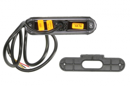 Stop spate stanga/dreapta (LED, 12/24V, cu intermitent, cu stop, lumina de parcare, fara proiector, lungime cablu: 1m, numar conexiuni: 4) [1]