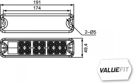 Stop spate stanga/dreapta (LED, 12/24V, cu intermitent, lumina de marșarier, cu stop, lumina de parcare) [3]