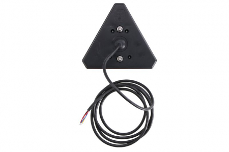 Stop spate stanga/dreapta (LED, 12/24V, cu intermitent, lumina de marșarier, cu stop, lumina de parcare, reflector triunghiular, lungime cablu: 0,2m, 163x143x40mm) [1]