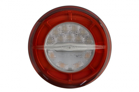 Piese Auto - Stop spate stanga/dreapta (LED, 24V, cu intermitent, cu stop, lumina de parcare, fara proiector, conector: 2x SuperSeal 2PIN/AMP MCP 4PIN, cu un rezistor de sarcină indicator, fi140x45mm) potrivit SCH