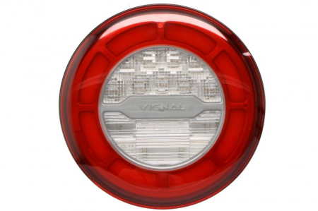 Stopuri - Stop spate stanga/dreapta (LED, 24V, cu lumina de ceata, lumina de marșarier, lumina parcare, fara proiector, conector: AMP MCP 4PIN, fi140x45mm)