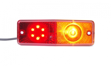 Stop spate stanga/dreapta (LED/P21W, 24V, cu intermitent, cu stop, lumina de parcare, fara proiector, lungime cablu: 0,2m, bolts, numar conexiuni: 4) [1]